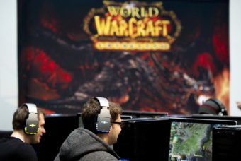 The NSA and other U.S. agencies have deployed agents into several virtual worlds, according to reports, including the online game World of Warcraft. In this file photo, gamers play at an IT fair Germany. Johannes Eisele/AFP/Getty Images