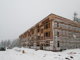 West Juneau's Island Hills under construction in January 2013. (Photo courtesy Wayne Coogan)