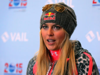Skier Lindsey Vonn in November, before her latest injury. Doug Pensinger/Getty Images