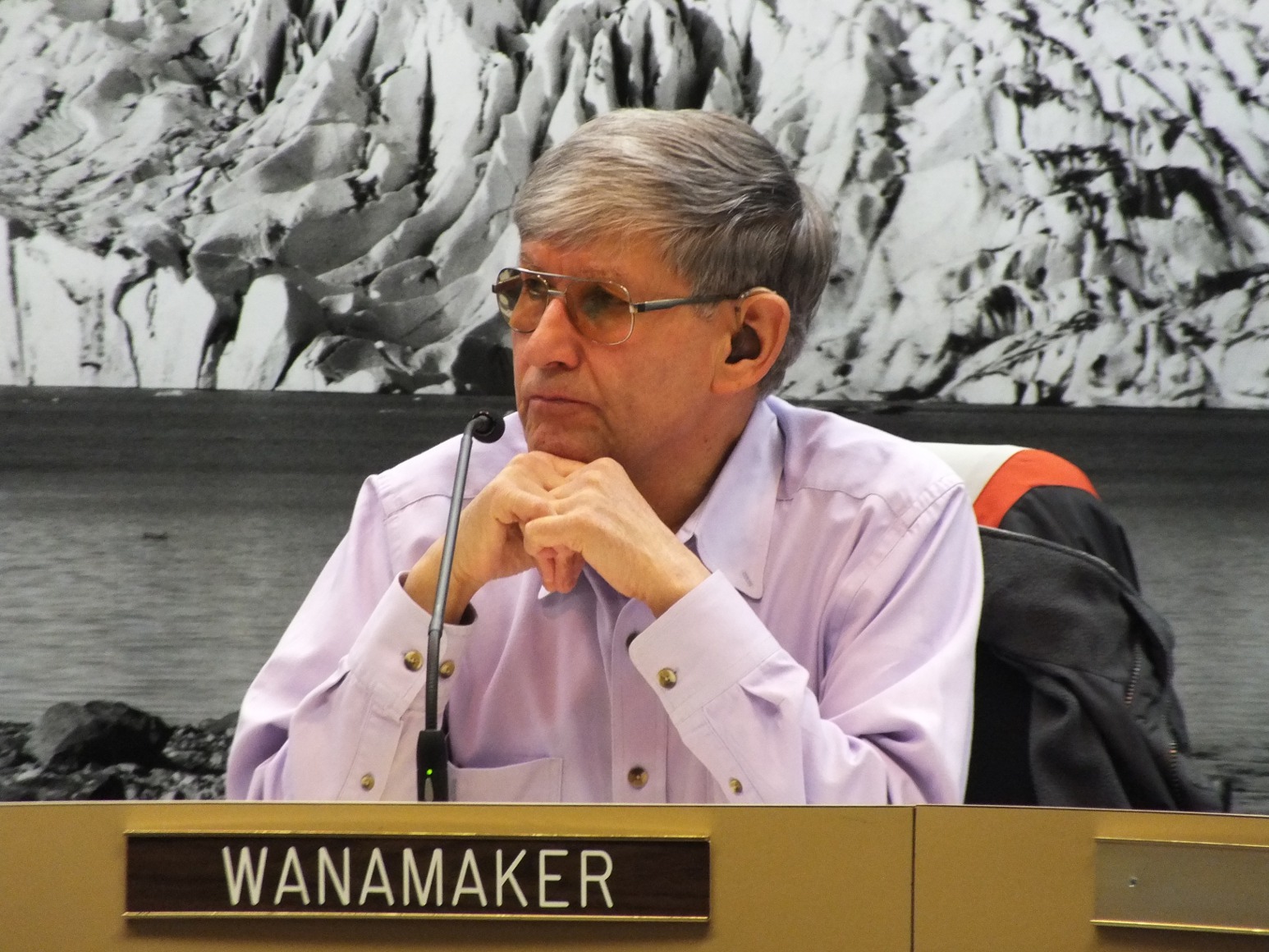 Assemblyman Randy Wanamaker chairs the Juneau Assembly Public Works and Facilities Committee, which endorsed a city Project Labor Agreement review process on Monday. Photo by Casey Kelly/KTOO.