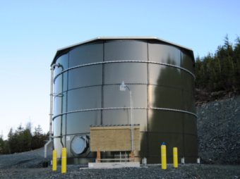 The Kasaan Water Treatment Plant, built in 2012, was a partnership of Kasaan, USDA, Alaska Native Tribal Health Consortium, and state of Alaska. (Photo courtesy USDA)