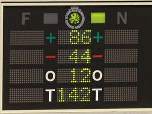 The electronic voting board shows Belgian politicians voted in favor of the bill on child euthanasia at the Belgian federal Parliament in Brussels on Thursday. Belgium, one of the few countries where euthanasia is legal, takes the unprecedented step of extending the right to children. Yves Logghe/AP