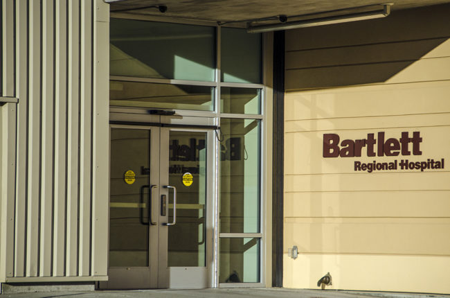 Bartlett Regional Hospital emergency entrance. (Photo by Heather Bryant/KTOO)