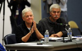 EPA head, Gina McCarthy hears testimony from Dillingham residents regarding the Pebble Mine project. (Photo by Misty Nielsen)