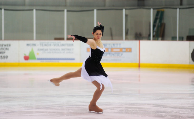 Maggie Frank strikes a pose during her Adult Silver division routine.