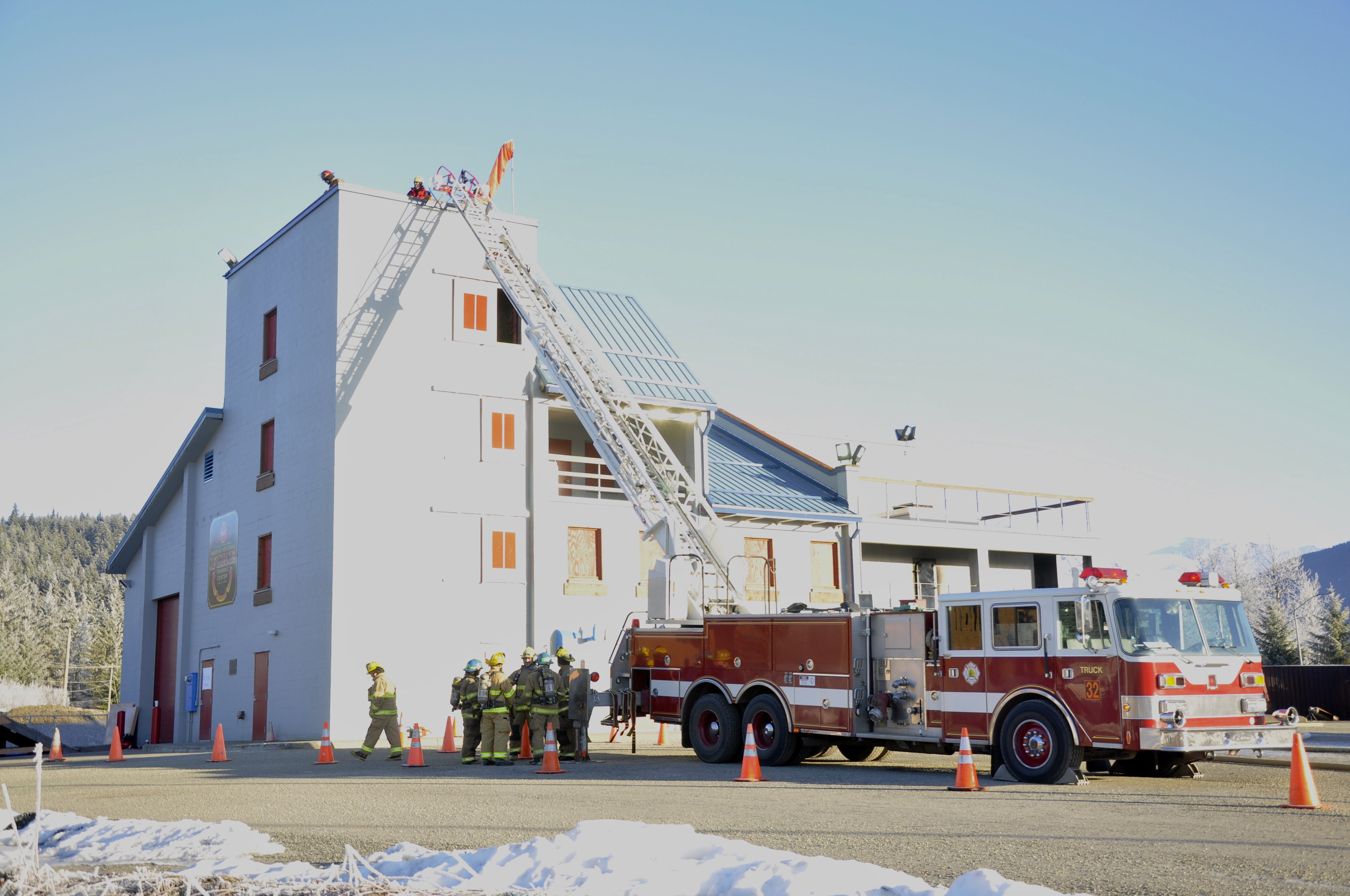 Training begins at Hagevig Regional Fire Training Center on Saturday, Feb. 1, 2013. Photo by Annie Bartholomew/KTOO