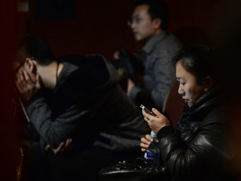 In Beijing, anxious relatives continue to wait for word about the fate of Malaysia Airlines Flight 370. The Beijing-bound jet disappeared on Saturday. Mark Ralston /AFP/Getty Images