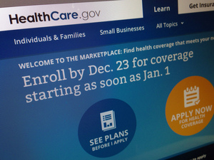 The HealthCare.gov website has been a source of delays and confusion for those trying to sign up for health insurance under the ACA. Jon Elswick/AP