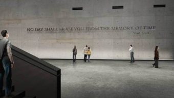 An artist's image of the wall that will separate the public from the repository where unidentified remains will be kept at the National September 11 Memorial Museum in Manhattan. 911memorial.org