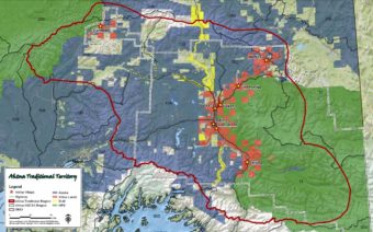 Map of area Ahtna proposes for co-management with federal and possibly state game managers.