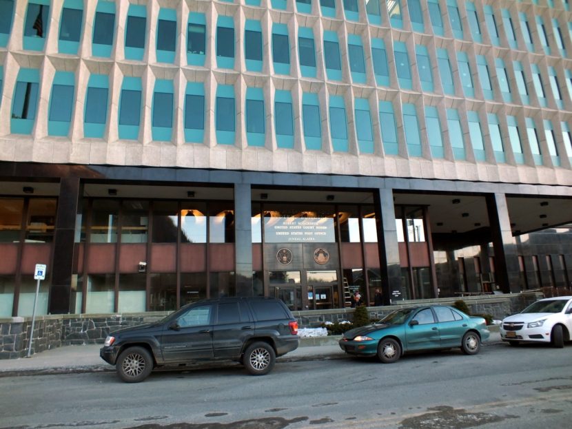 Robert Boochever U.S. Courthouse is located on the ninth floor of the Hurff Ackerman Saunders Federal Building in Juneau. (Photo by Matt Miller/KTOO)