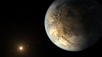 An artist's rendering of Kepler-186f, the first validated Earth-size planet to orbit in the habitable zone of a distant star. T. Pyle/NASA/SETI Institute/JPL-Caltech