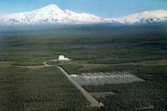 The HAARP facility near Gakona, Alaska. (Wikimedia Commons)