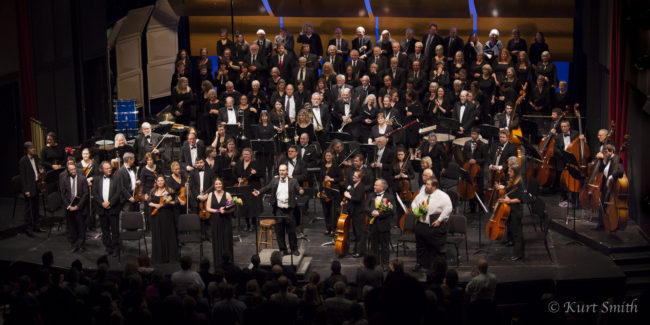 The Juneau Symphony and Juneau Symphony Chorus performed the Mozart Requiem, April 5 & 6, 2014, (Photo by Kurt Smith)
