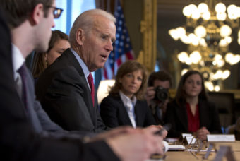 A White House task force on sexual assault at college campuses issued new guidelines Tuesday, asking colleges to survey students about their experiences. The task force was headed by Vice President Biden's office and the White House Council on Women and Girls, which is led by Tina Tchen. Carolyn Kaster/AP