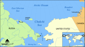 Chukchi Sea map. (Wikimedia Commons)
