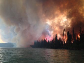 The Funny River fire on May 25. (Photo by Josh Turnbow/Courtesy Alaska Inciweb)