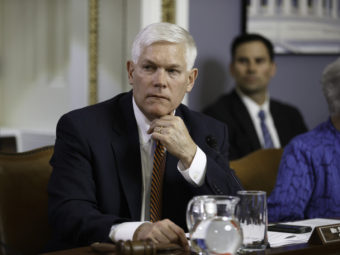 Rep. Pete Sessions, R-Texas, in a hearing of the House Rules Committee last month. Sessions withdrew his name from consideration to replace outgoing House Majority Leader Eric Cantor. J. Scott Applewhite/AP
