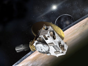 Artist concept of New Horizons spacecraft. The Hubble Space Telescope is being pressed into service to help scientists look for a post-Pluto target for the space probe. Johns Hopkins University Applied Physics Laboratory/Southwest Research Institute