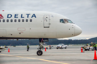 Delta Air Lines started a daily flight between Seattle and Juneau May 29. (Photo by Heather Bryant/KTOO)