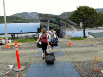 The Lady Kings land in Ketchikan after a three-day trip to Sitka. (Photo courtesy KRBD)