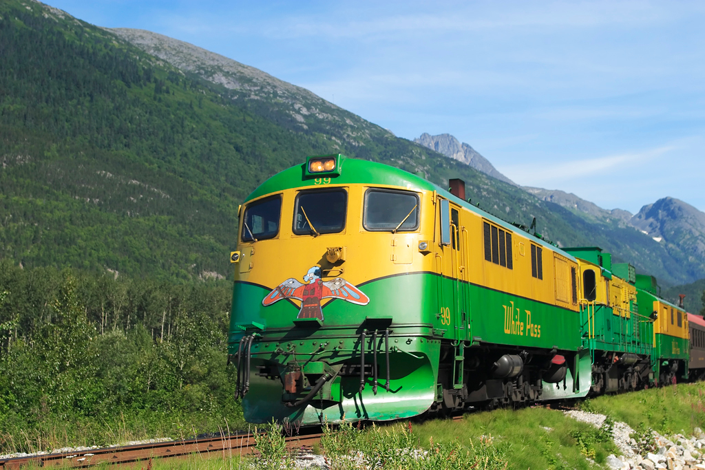 No serious injuries were reported after a White Pass & Yukon Route train reportedly derailed north of Skagway Wednesday afternoon. (Photo by Alan Vernon/Flickr)