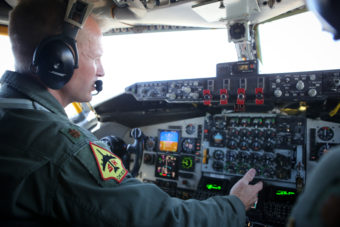 Air Force pilots will periodically be flying without the navigational help of a GPS system at times during Red Flag training exercises being conducted out of Eielson Air Force Base. (Credit DVIDS)