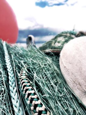 Disposal of fishing nets has caused problems for the harbor department and Public Works. A new recycling initiative for nets aims to curb illegal dumping. (Photo by Asia Fisher/KSTK)