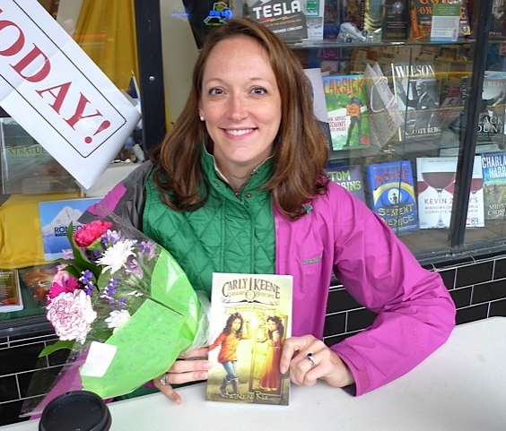 Katherine Rue signed copies of the book at Hearthside Books in August. (Photo courtesy of Katherine Rue)