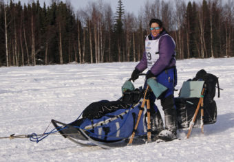 Karin Hendrickson at the 2013 Iditarod restart. (Photo by Josh Edge/Anchorage)