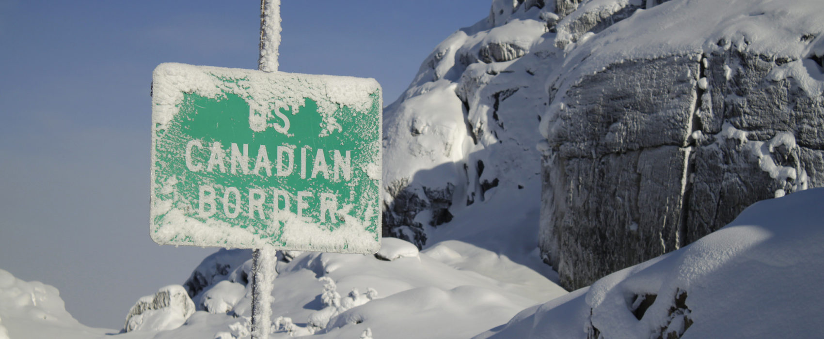 The American-Canadian border is seen at the Klondike Highway between Alaska and British Columbia on Wednesday afternoon, Nov. 26, 2014. (Creative Commons Photo by James Brooks)