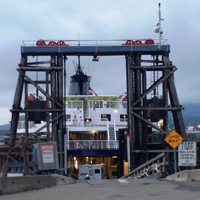 The ferry Taku loads up at the Prince Rupert, B.C., ferry terminal July 24, 2014. (Ed Schoenfeld/CoastAlaska News)