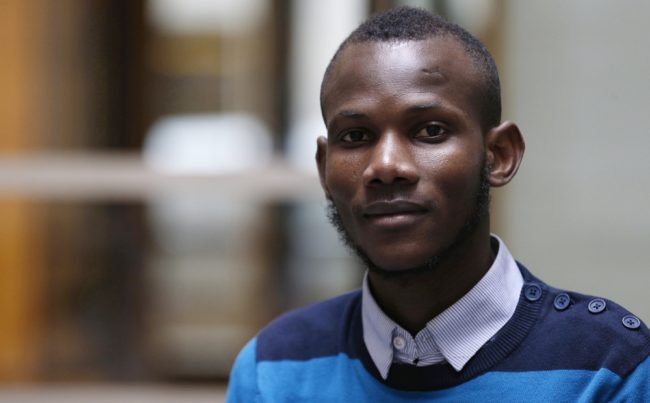 Lassana Bathily, a Muslim born in Mali, will become a citizen of France. Bathily saved Jewish shoppers at the Parisian kosher market where he works from an Islamist gunman by hiding them in a basement walk-in refrigerator. Francois Guillot/AFP/Getty Images 