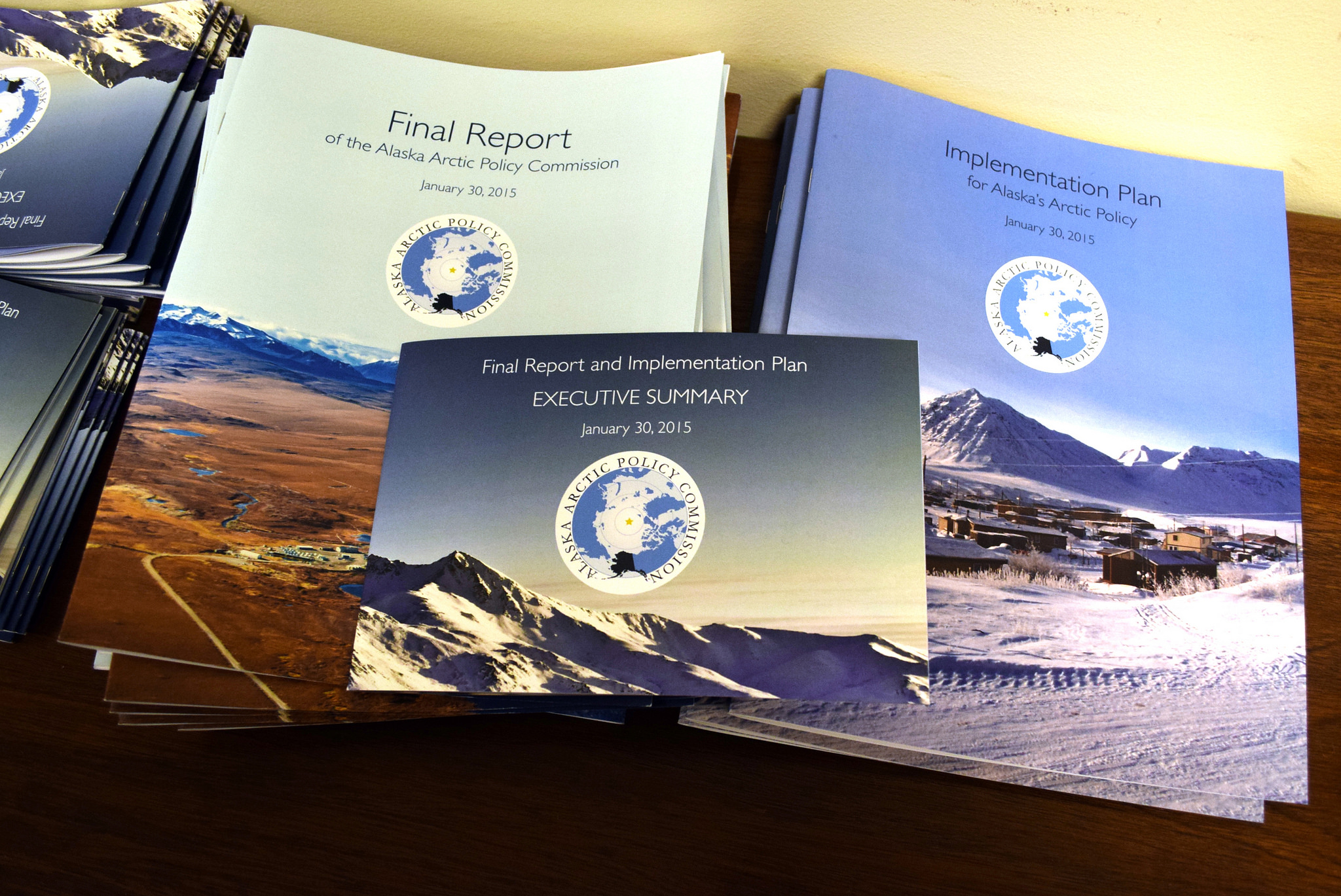 The final report of the Alaska Arctic Policy Commission, released Jan. 30, 2015, includes a separate executive summary and implementation plan. (Photo by Skip Gray/360 North)