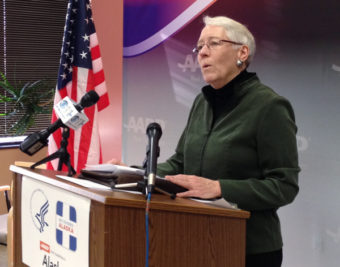 HHS region 10 director Susan Johnson. (Photo by Annie Feidt, APRN – Anchorage)