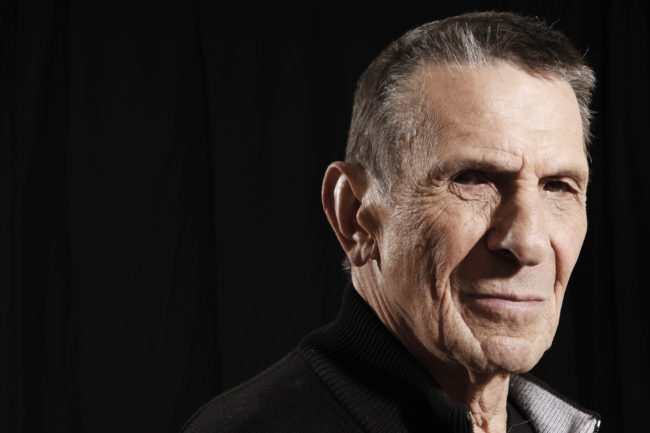 Actor Leonard Nimoy died Friday in Los Angeles at the age of 83. (Photo by Matt Sayles/AP)