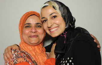 Yusor Abu-Salha (right) recorded a StoryCorps interview last summer with her former teacher, Sister Jabeen. Abu-Salha died earlier this week, along with her sister and husband. (Photo courtesy StoryCorps)