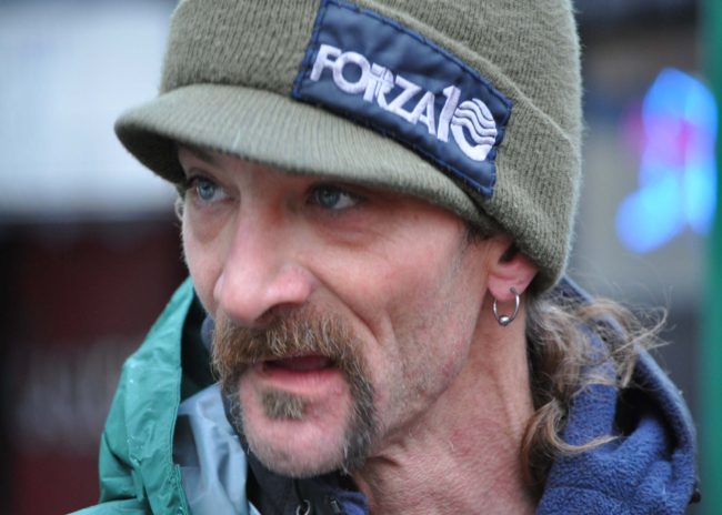 Lance Mackey, seen here before the ceremonial start in Anchorage, says this is  his last Iditarod.  (Photo By Patrick Yack/APRN)