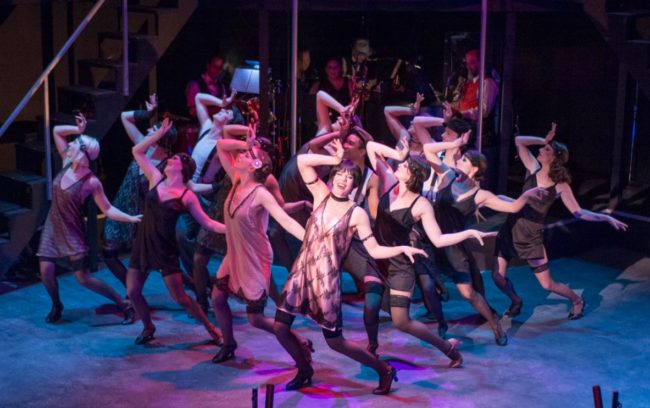 Ricci Adan choreographed the cast of "Chicago," which starred Allison Holtkamp. (Photo by Cam Byrnes/Perseverance Theatre)