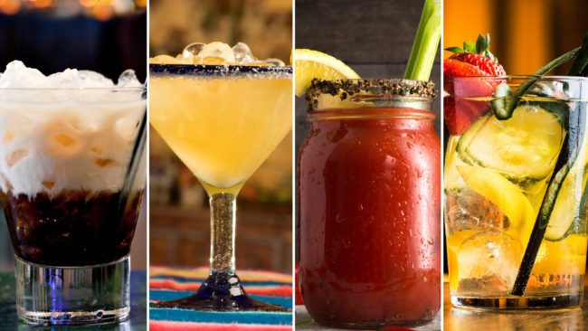 The White Russian (from left), Margarita, Bloody Mary and Moscow Mule are some of the most searched cocktails of 2015. (Photo courtesy iStockphoto)