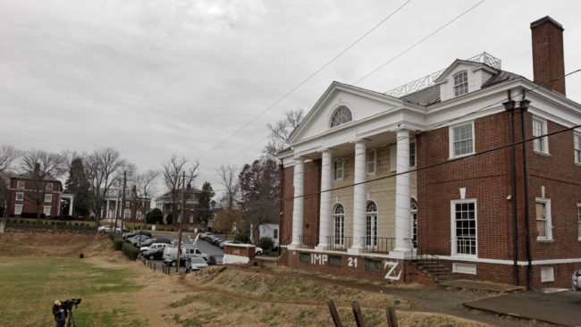 Members of the Phi Kappa Psi fraternity at the University of Virginia were accused of committing gang-rape in a <em>Rolling Stone</em> article last November. The article was later retracted. A report by the Columbia Graduate School of Journalism said the errors behind the article involved "basically every level of <em>Rolling Stone</em>'s newsroom." (Photo by Jay Paul/Getty Images)
