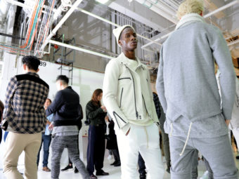 The latest fashion trend for men turns casual sweatpants into designer threads suitable for working professionals. It's called athleisure and more high-profile retailers are jumping on board. (Photo by Craig Barritt/Getty Images)