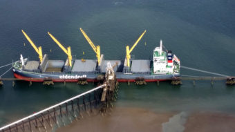 ship at dock