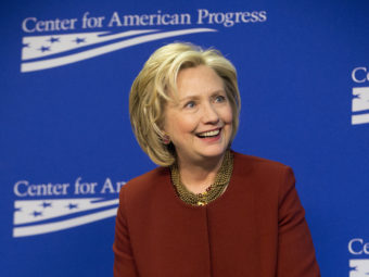 Former Secretary of State Hillary Clinton is expected to announce her bid for the White House on Sunday. (Photo by Pablo Martinez Monsivais/AP)