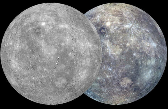 Composite image of the surface of Mercury