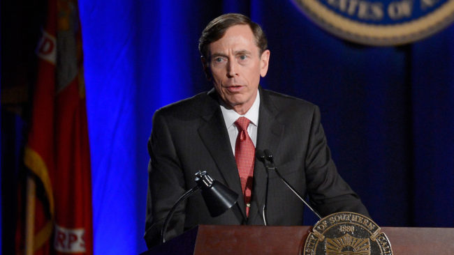 Former CIA Director and retired Gen. David Petraeus was sentenced Thursday to two years of probation and must pay a $100,000 fine. (Photo by Kevork Djansezian/Getty Images)