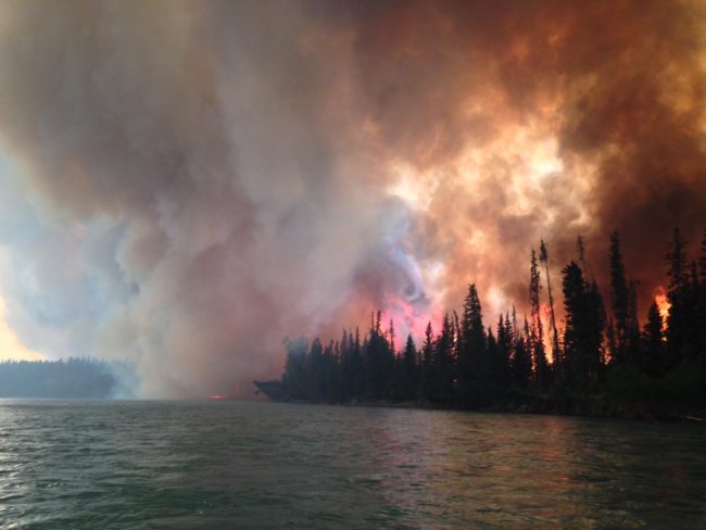 Fire burns at the Funny River area on May 25, 2014. (Photo courtesy of USFS/Josh Turnbow) 