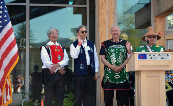 People from all over Southeast traveled to Juneau for the grand opening of the Walter Soboleff Building (Photo by Jennifer Canfield/KTOO)
