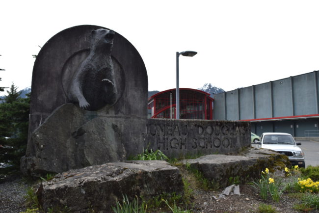 Juneau-Douglas High School has received at least three threatening phone calls since late April. (Photo by Casey Kelly/KTOO)