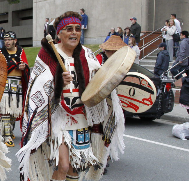 Robert Davidson at Celebration in 2010. (Photo by Brian Wallace Sealaska Heritage Institute)